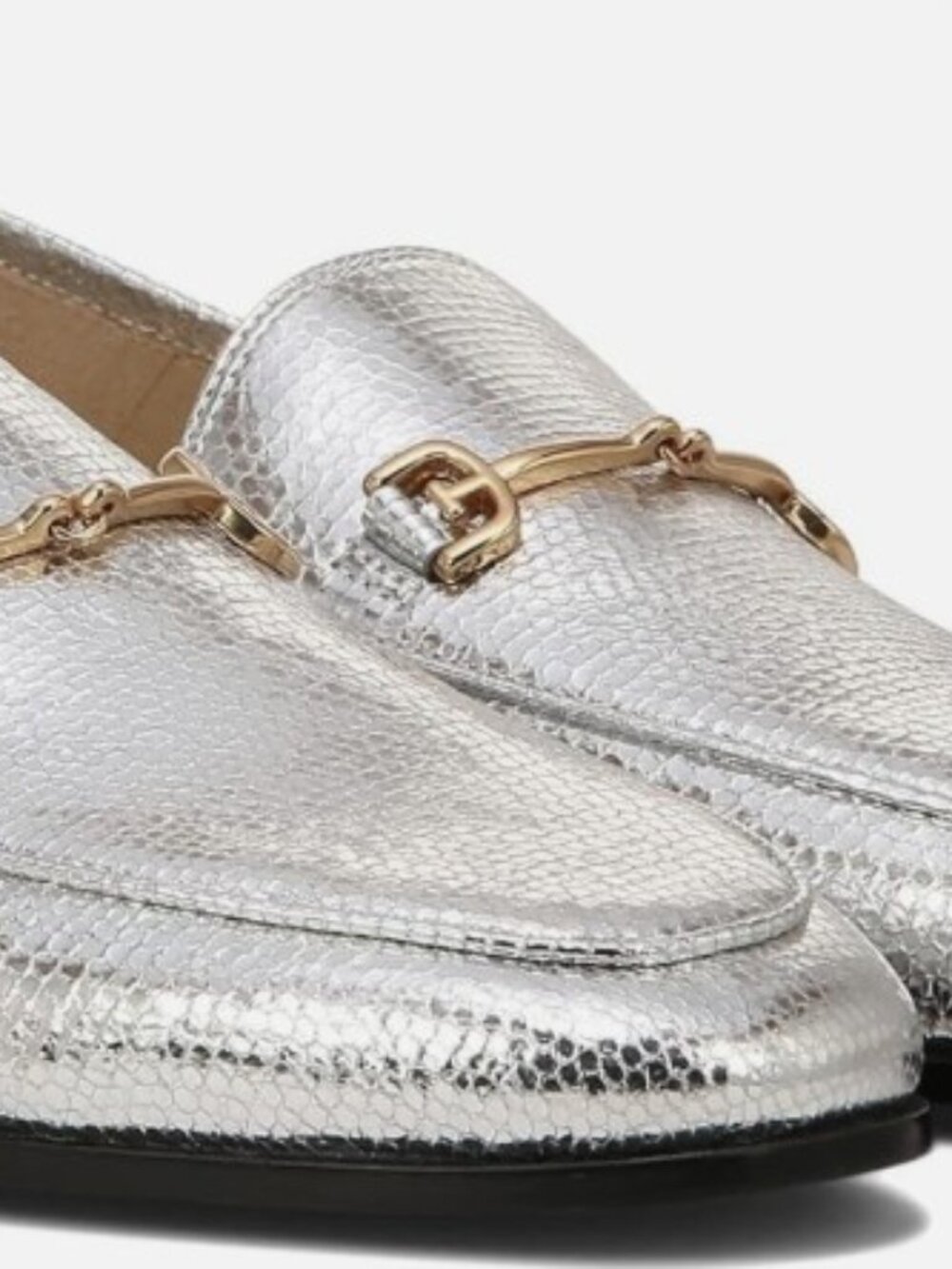 Sam Edleman Silver/Gold Loraine Bit Loafers - 6